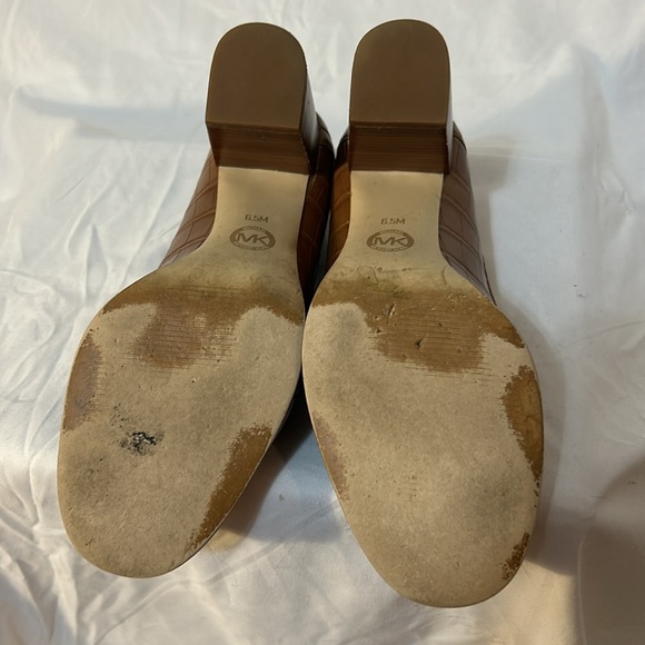 Michael Kors Stacked Heel Penny Loafers Women's 6.5 - Picture 4 of 9